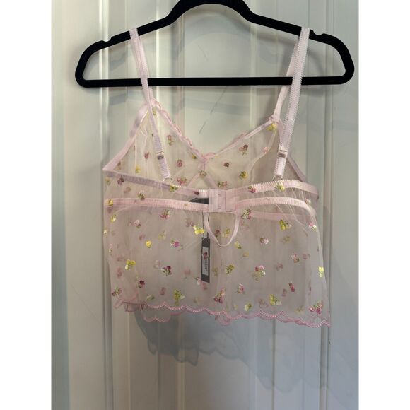 Blush NWT Size L Babydoll Lace Top Intimates Coquette Fairycore Whimsigoth - Picture 3 of 6